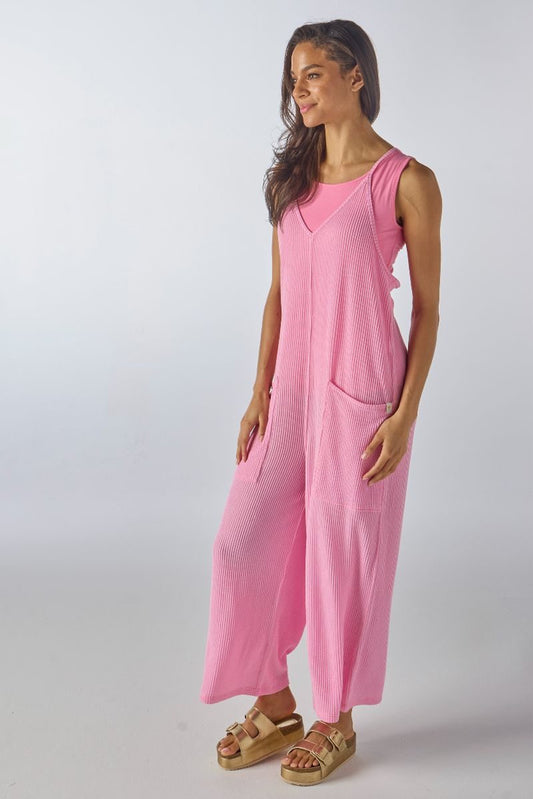 Simply Southern Blush Breathable Jumpsuit