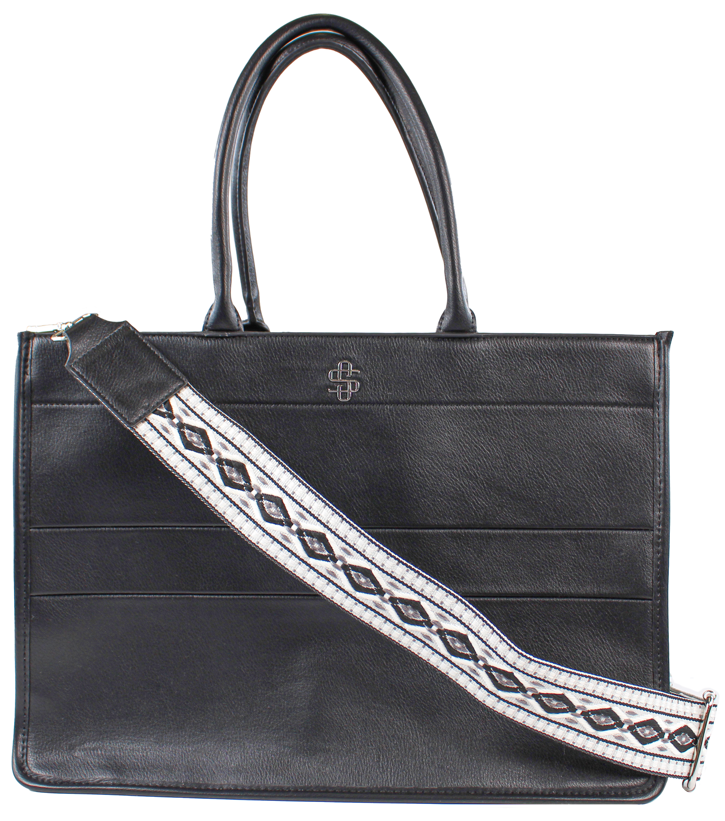 BAG-LTHR-TOTE-BLACK