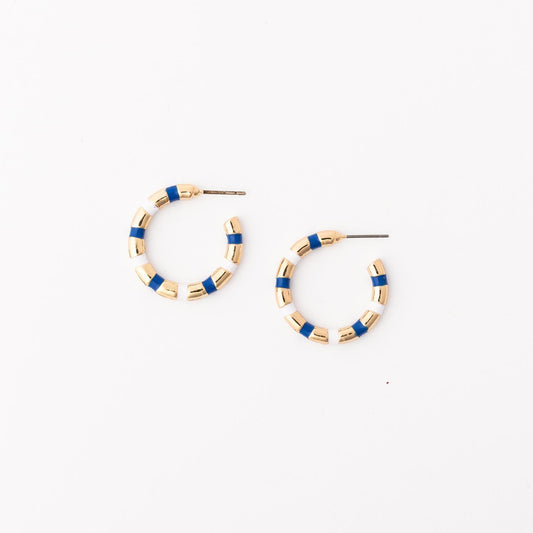 Nellie Blue & White Earrings