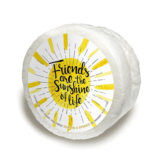 Friends are the Sunshine of your Life Soap in a Sponge