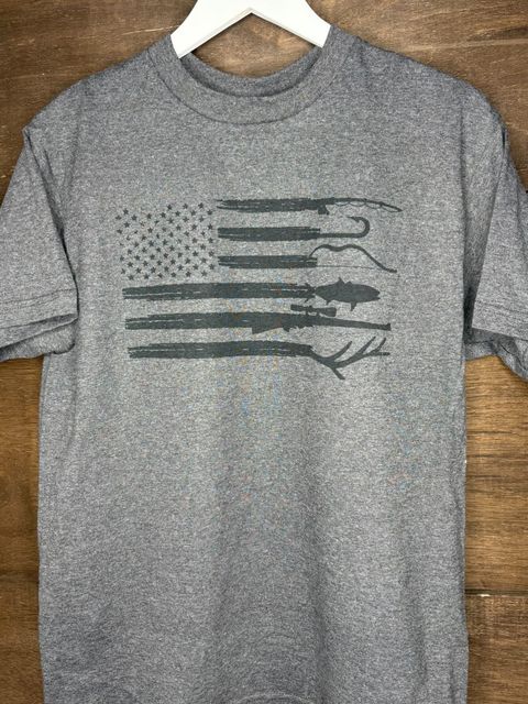 American Flag Wildlife T-Shirt