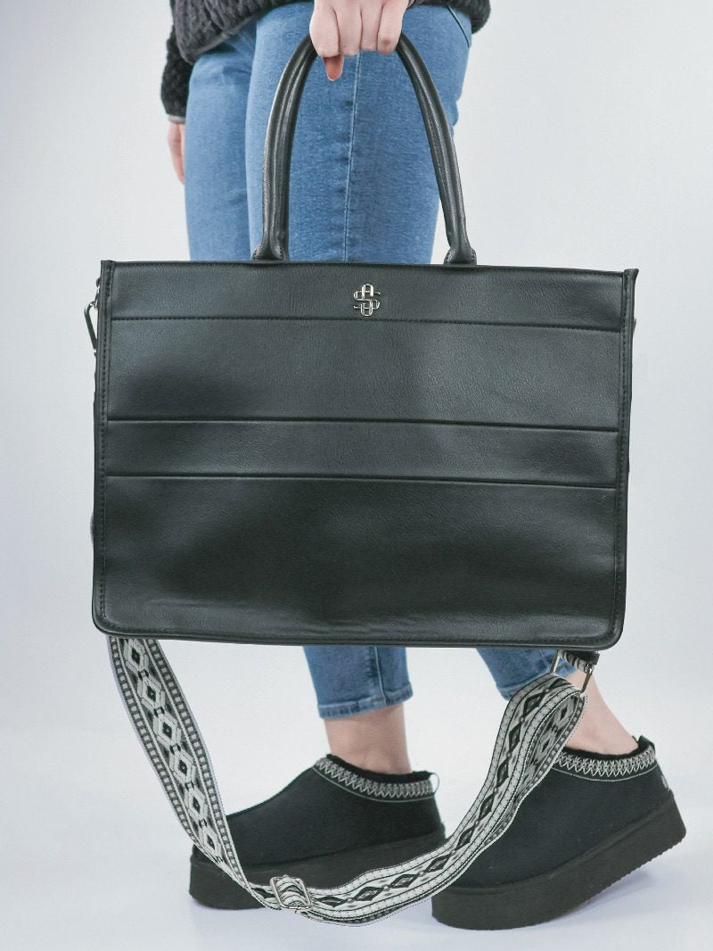 BAG-LTHR-TOTE-BLACK