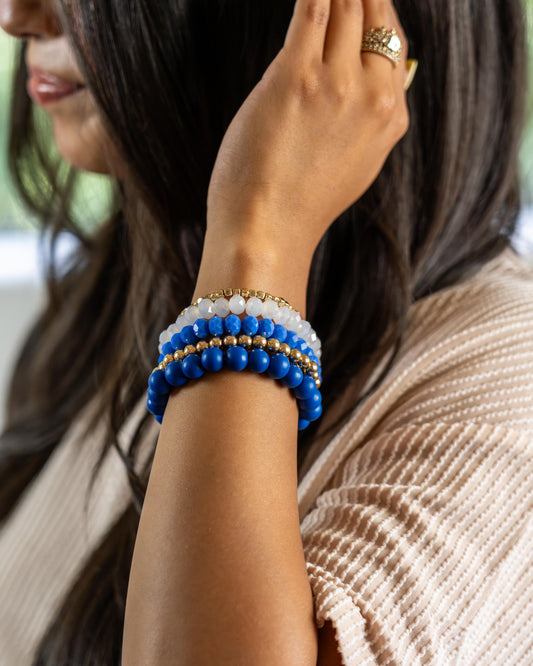 Mandy Blue & White Bracelet