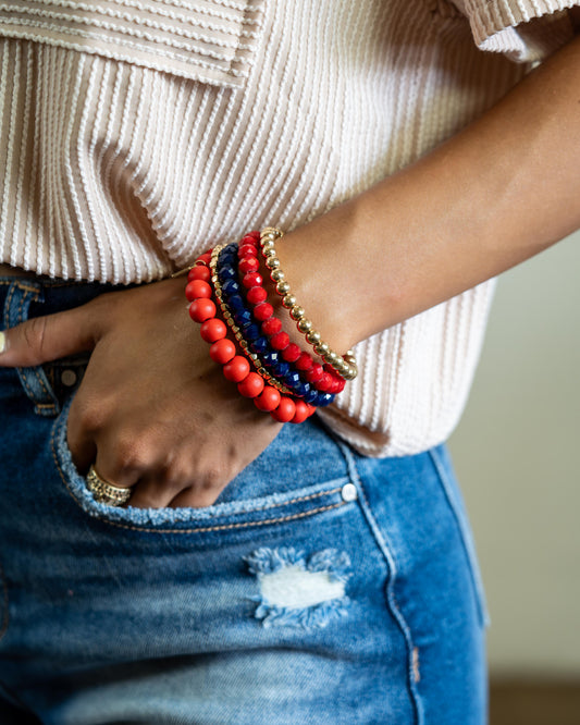 Mandy Red & Blue Bracelet