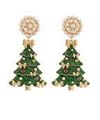 Christmas Tree Drop Earrings