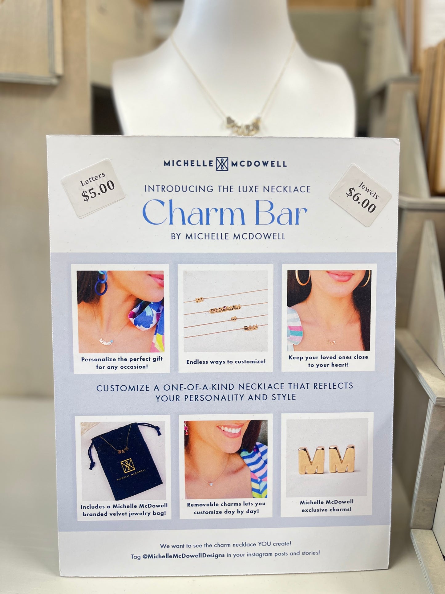 Charm Bar Necklace