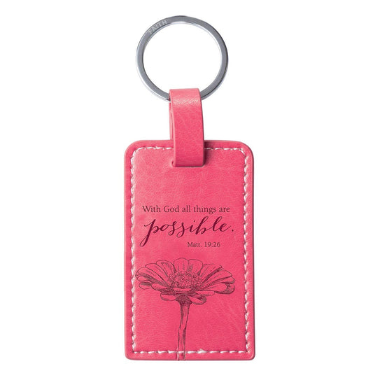 Key Ring With God All Things are