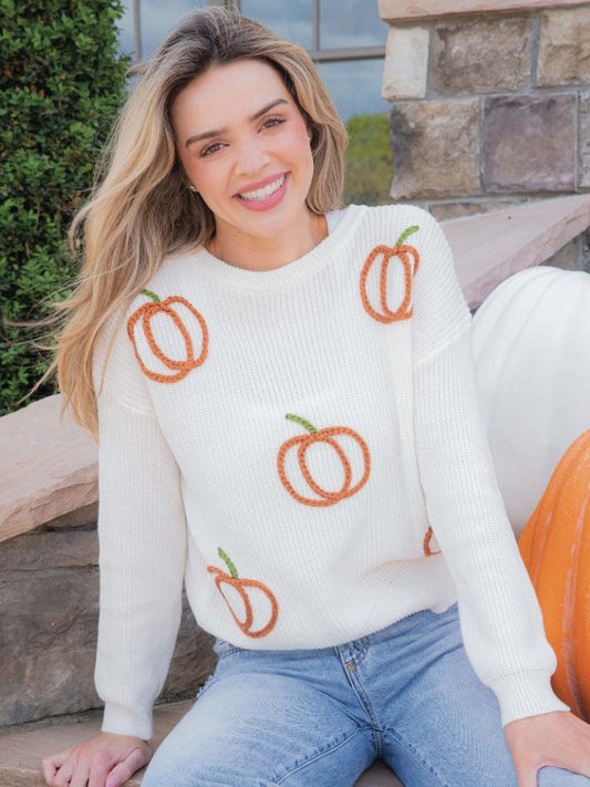 PUMPKIN KNIT SWEATER