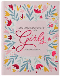 Pink Floral Softcover One-Minute Devotions for Girls