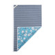 Blue Floral Absorbent Reversible Towel - 18x30in