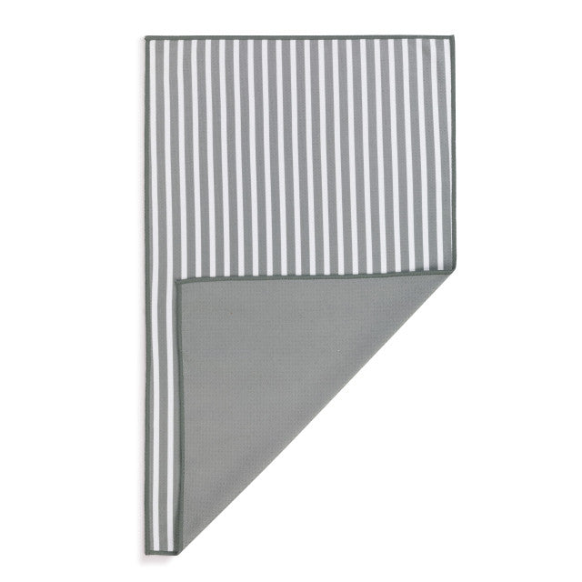 Grey Striped Absorbent Men's Towel