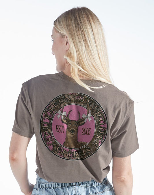 Simply Southern Deer with Pink Bows T-Shirt